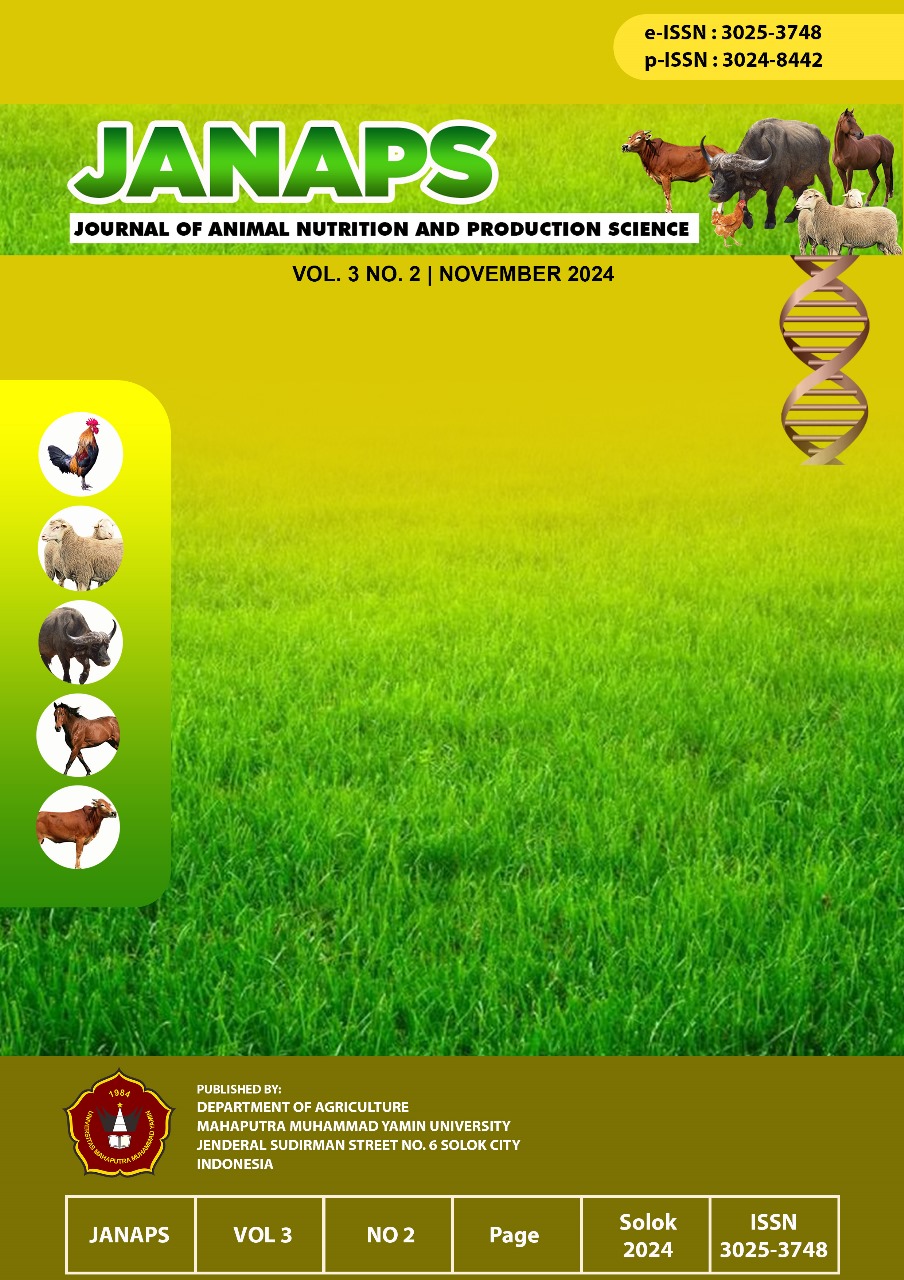 					View Vol. 3 No. 02 (2024): Journal of Animal Nutrition and Production Science
				